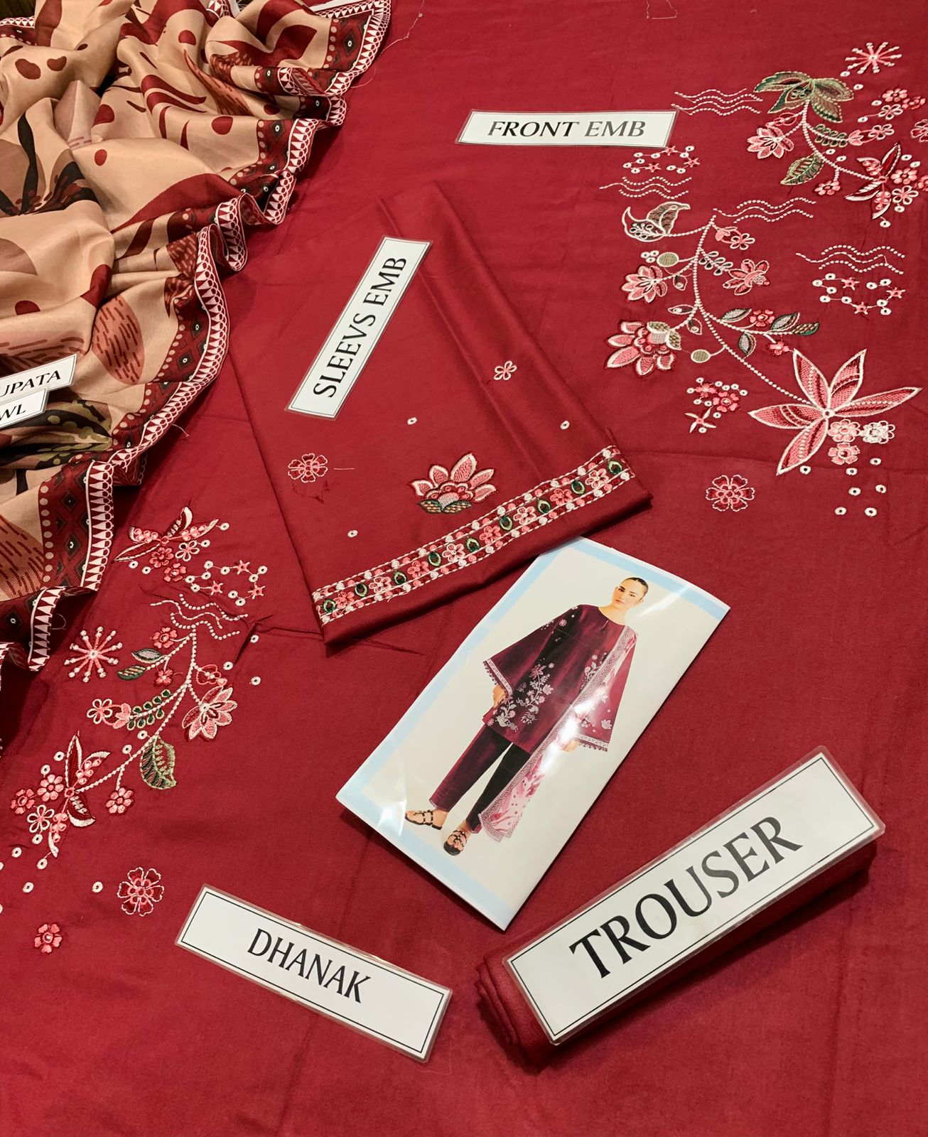 Premium 3-Piece Embroidered Suits