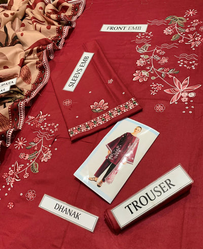 Premium 3-Piece Embroidered Suits