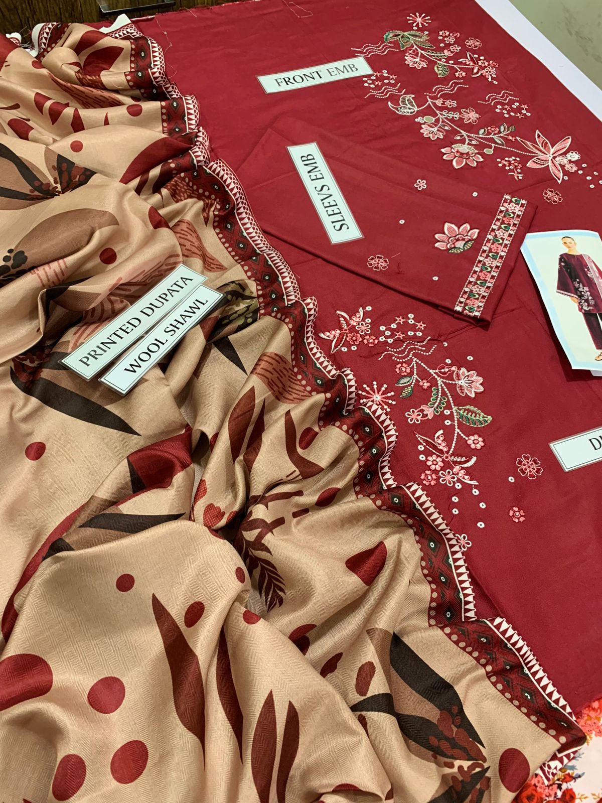 Premium 3-Piece Embroidered Suits