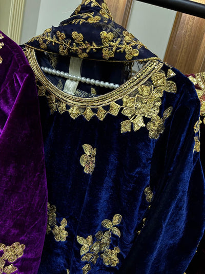 Luxury Micro Velvet Embroidered 3PC Suit – New Arrival