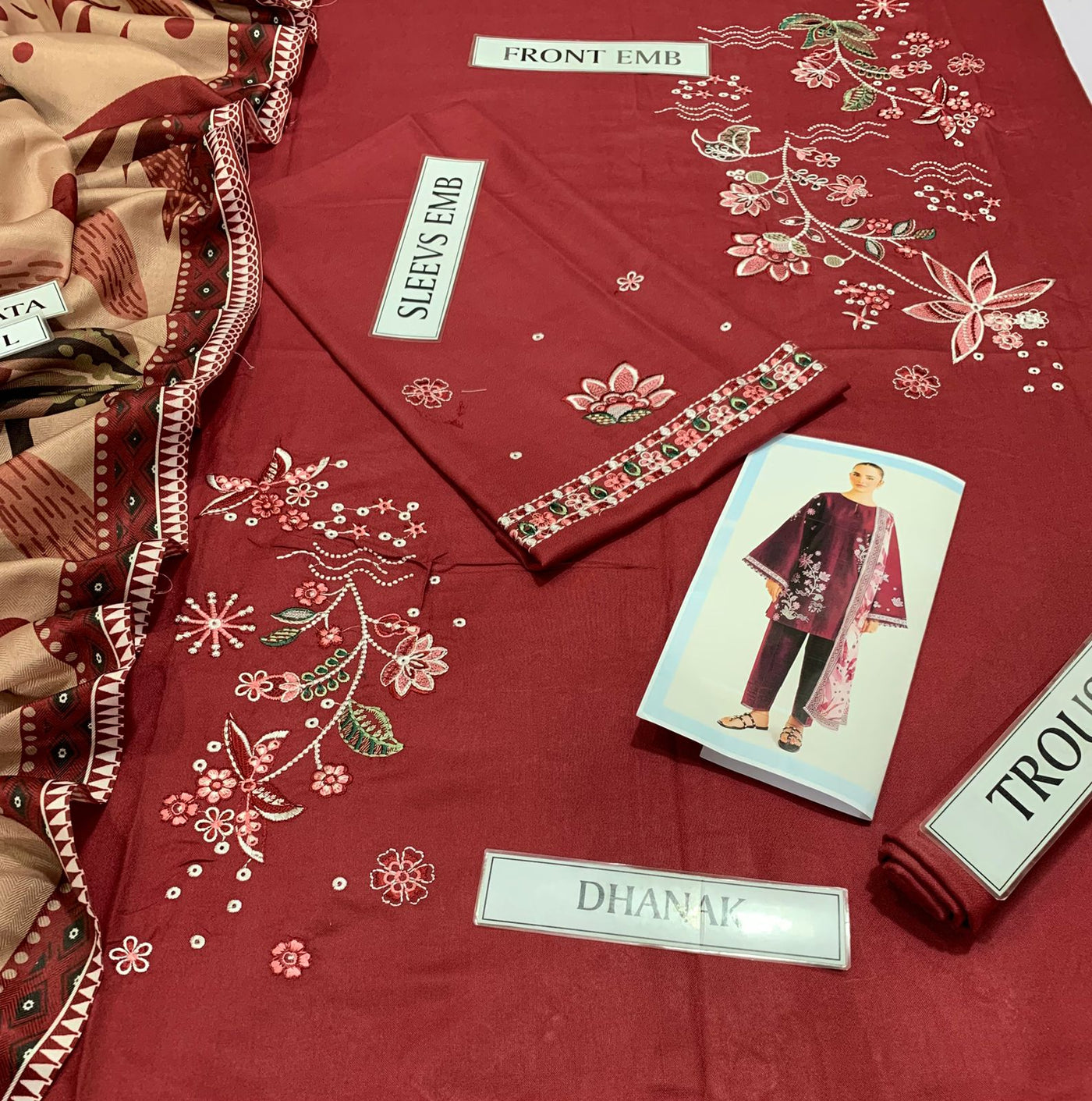 Premium 3-Piece Embroidered Suits