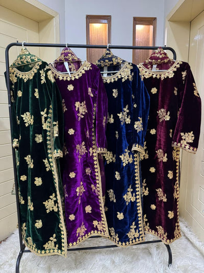 Luxury Micro Velvet Embroidered 3PC Suit – New Arrival