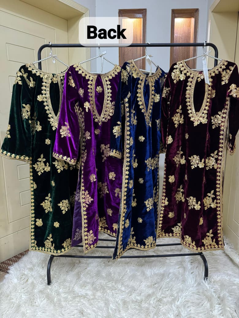 Luxury Micro Velvet Embroidered 3PC Suit – New Arrival