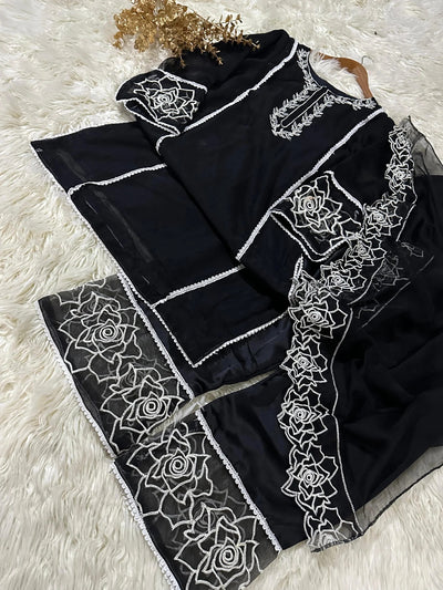 Embd +Lace work